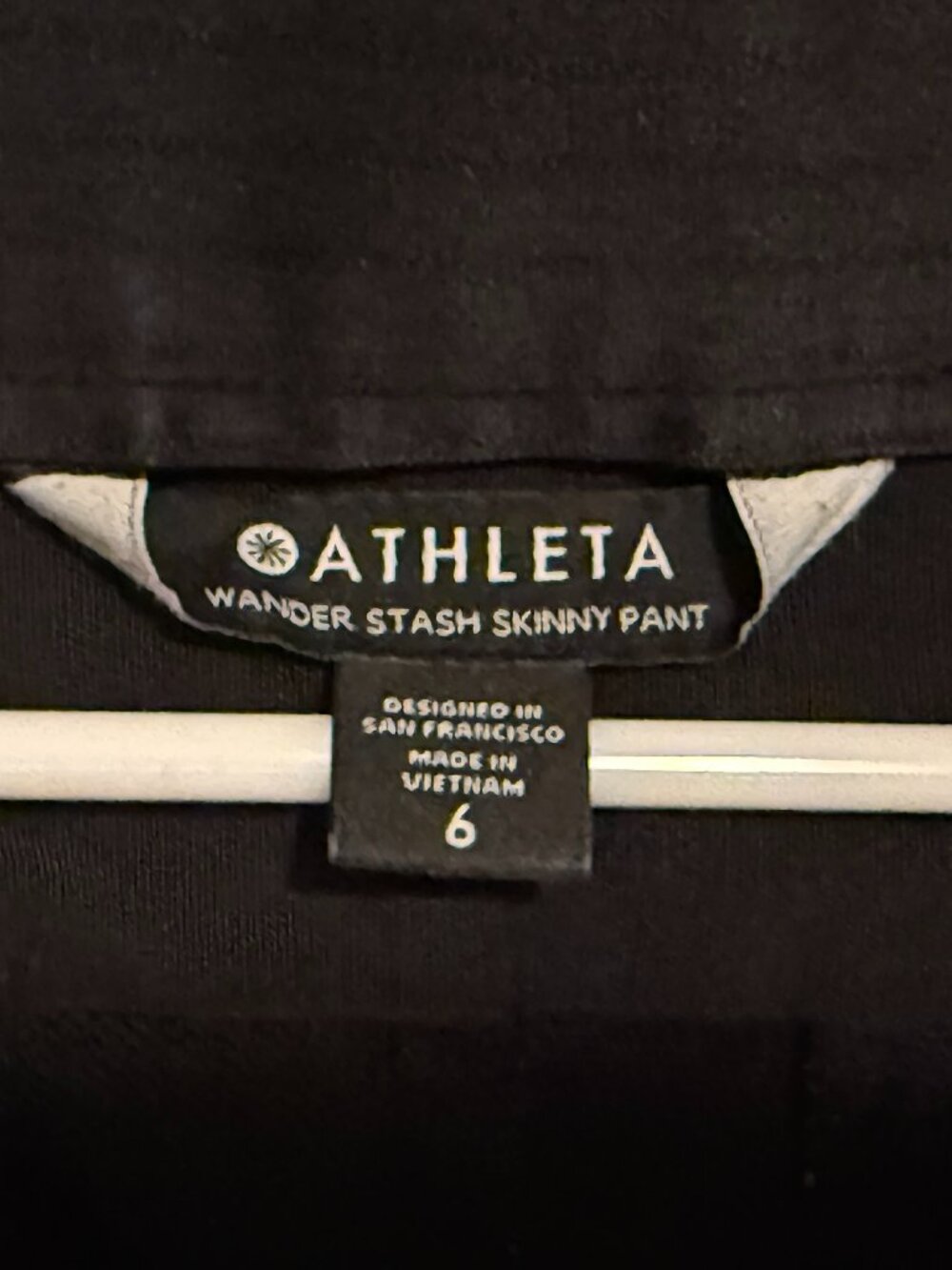 Athleta Wander Stash Skinny Pant | Black | Size 6